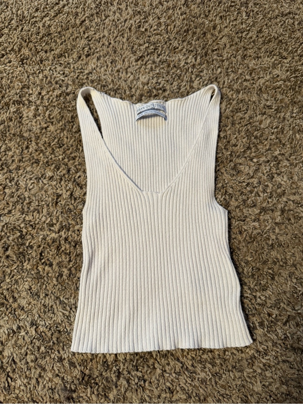 Urban Outfitters Ribbed knit V-Neck Tank Top